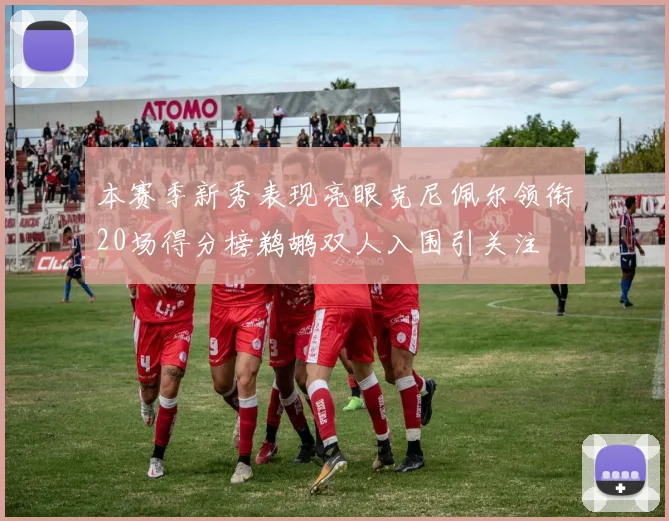 本赛季新秀表现亮眼克尼佩尔领衔20场得分榜鹈鹕双人入围引关注