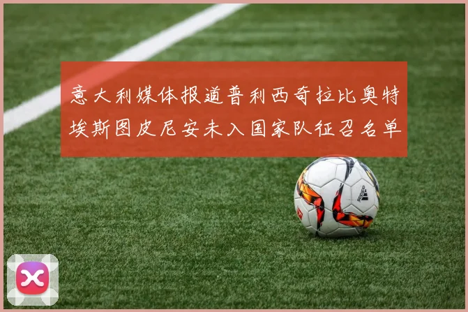 意大利媒体报道普利西奇拉比奥特埃斯图皮尼安未入国家队征召名单