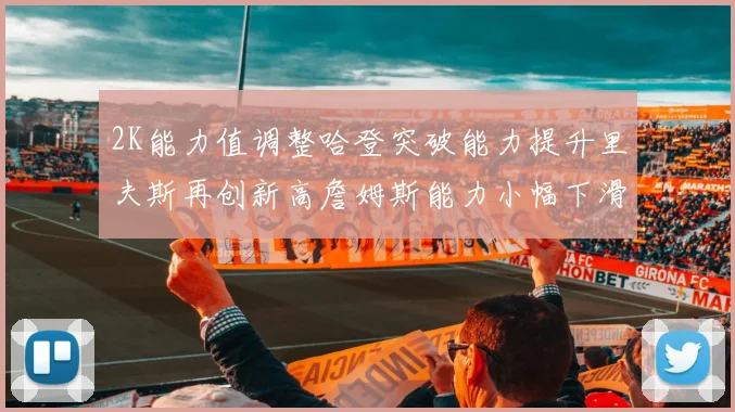 2K能力值调整哈登突破能力提升里夫斯再创新高詹姆斯能力小幅下滑